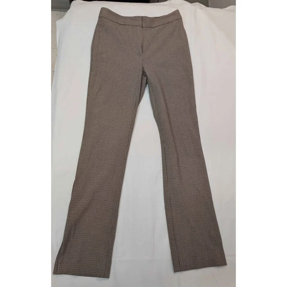 Babaton Atelier Houndstooth Pants Womens 00 Brown‎ Slim